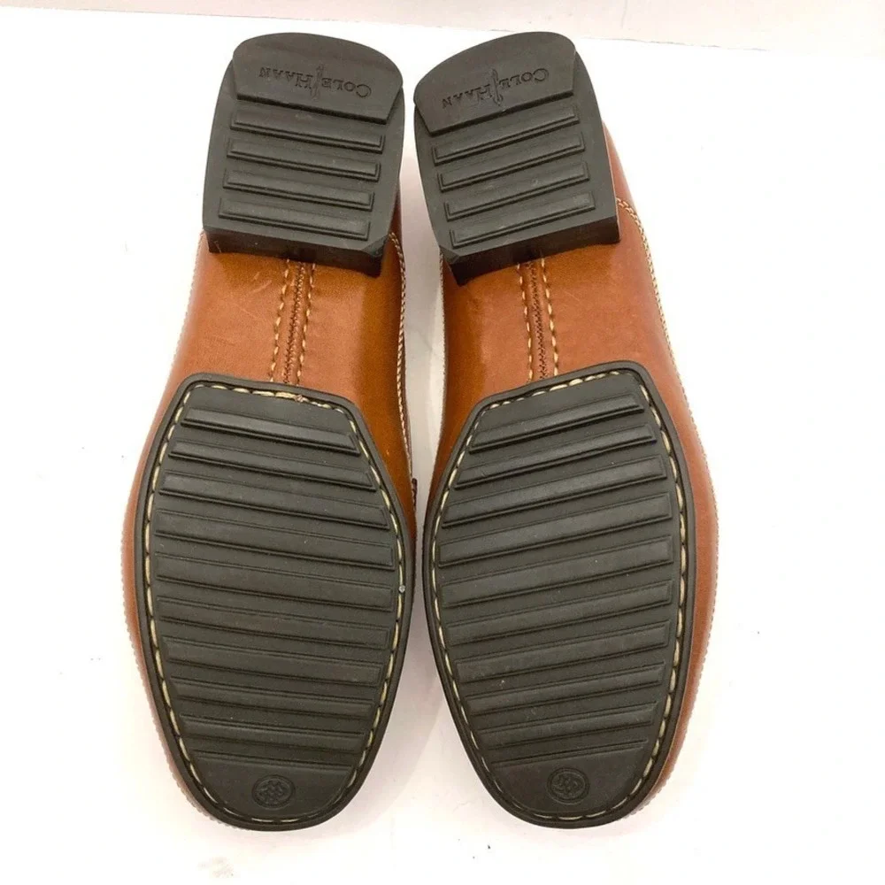 Cole Haan Country Womens 7B Loafers Brown Leather Kiltie Shoes 011188 EUC